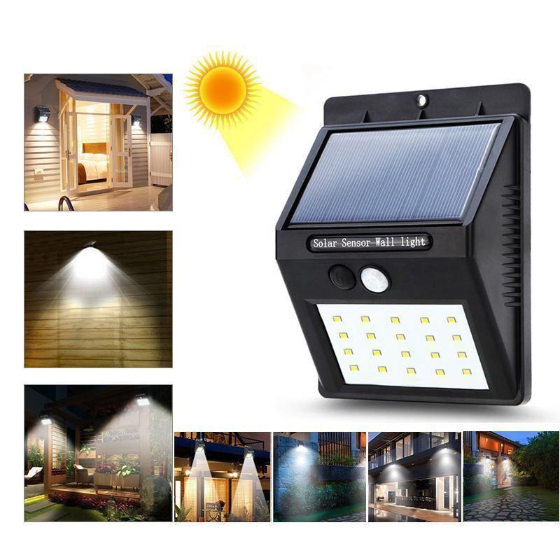 Solar Motion Sensor LED Wall Light