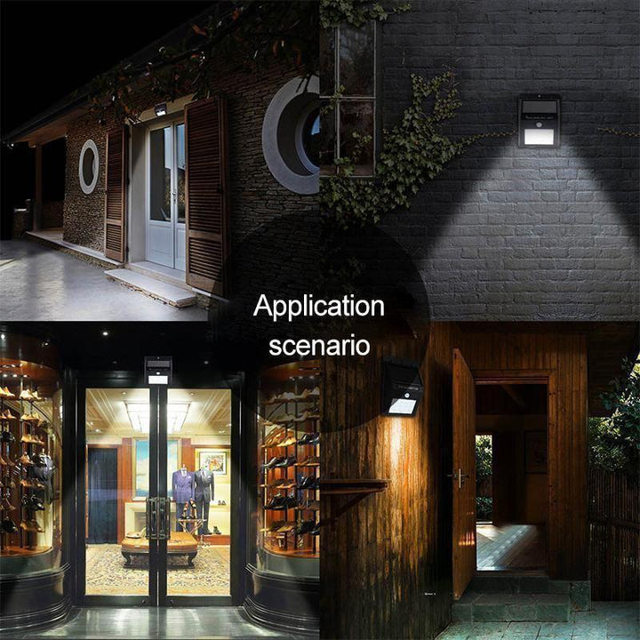 Solar Motion Sensor LED Wall Light
