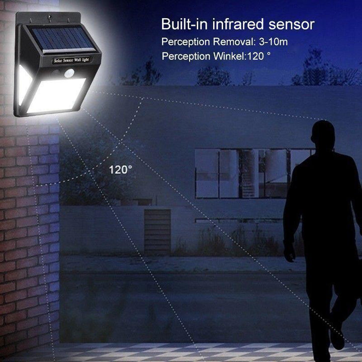 Solar Motion Sensor LED Wall Light