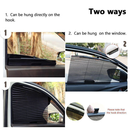 BowLift | Car Window Sun Shade Curtain With 3M Adhesive, Black