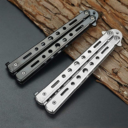 Butterfly knife training tool