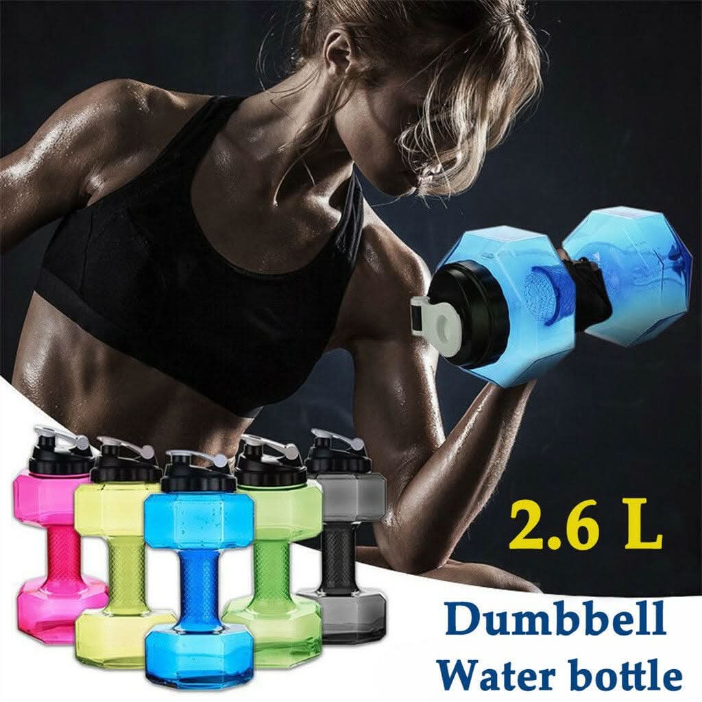 BowLift | Dumbbell water bottle 550ml for fitness & everyday life | 2-in-1 design