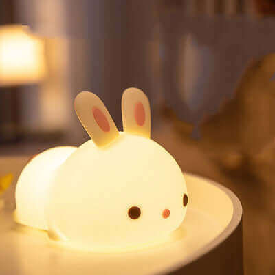 New Year'S Gift Rabbit Silicone Lamp Pat Feeding Creative Night Light Children'S Toys | Kalsten