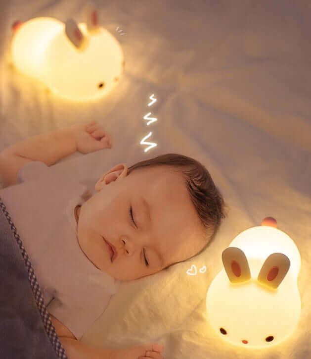 New Year'S Gift Rabbit Silicone Lamp Pat Feeding Creative Night Light Children'S Toys | Kalsten