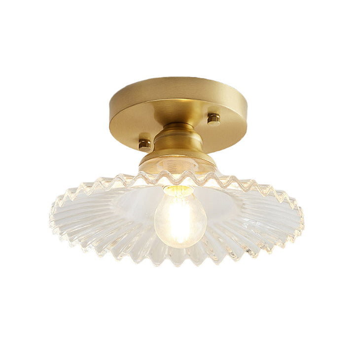LumiCraft – Industrial Ceiling Lamp with Green Glass Shade | Kalsten