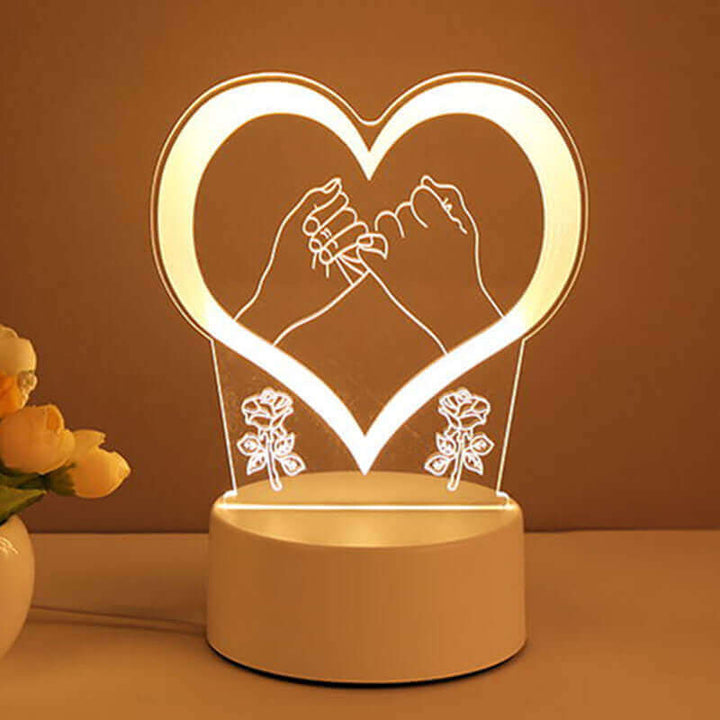 3D Lamp Acrylic USB LED Night Lights Neon Sign Lamp Christmas Home Decorations For Room Decor Valentines Day Gifts | Kalsten