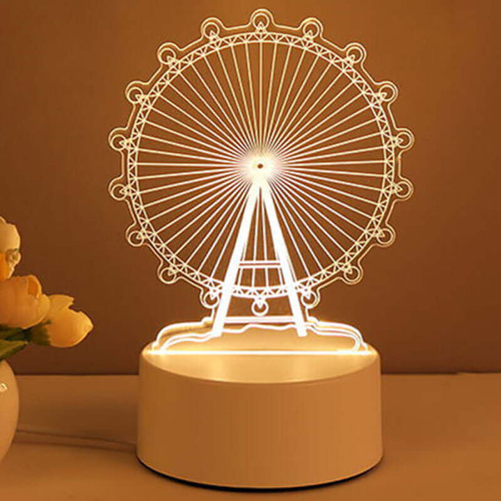 3D Lamp Acrylic USB LED Night Lights Neon Sign Lamp Christmas Home Decorations For Room Decor Valentines Day Gifts | Kalsten