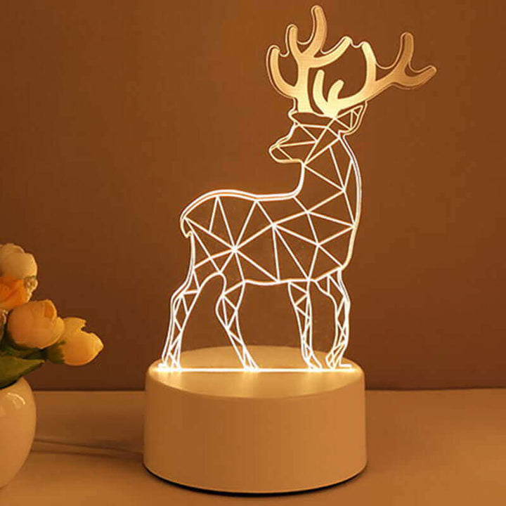 3D Lamp Acrylic USB LED Night Lights Neon Sign Lamp Christmas Home Decorations For Room Decor Valentines Day Gifts | Kalsten