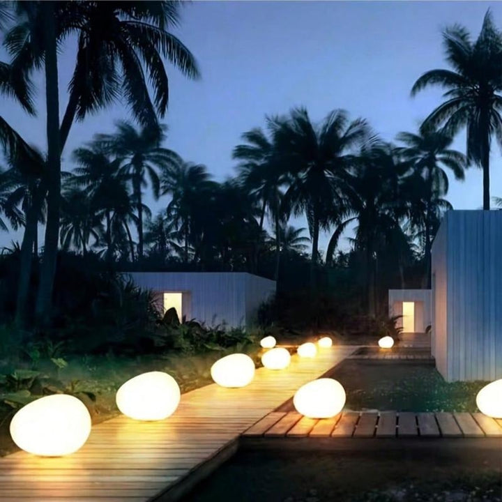 LuminaStone — Enchants your garden with warm, wireless light for magical evenings | Kalsten