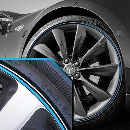 Skanto | Alloy Wheel Rim Protector | High Adhesion, Easy Installation & Edge Trim for Flashing Car Rims