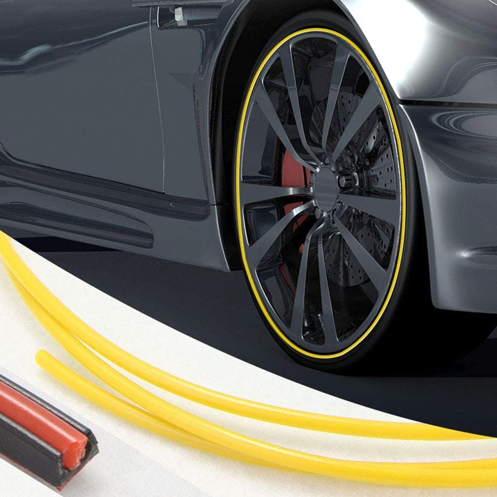 Skanto | Alloy Wheel Rim Protector | High Adhesion, Easy Installation & Edge Trim for Flashing Car Rims