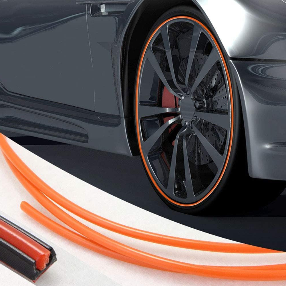 Skanto | Alloy Wheel Rim Protector | High Adhesion, Easy Installation & Edge Trim for Flashing Car Rims