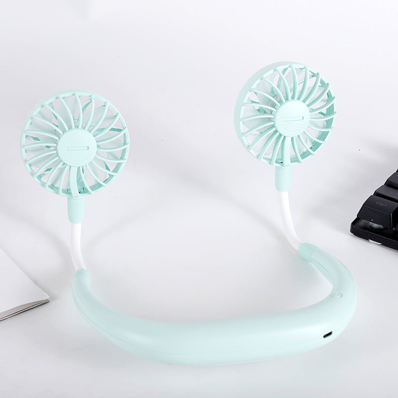 Unisex portable neck fan with dual flexible fans and rechargeable battery Kalsten
