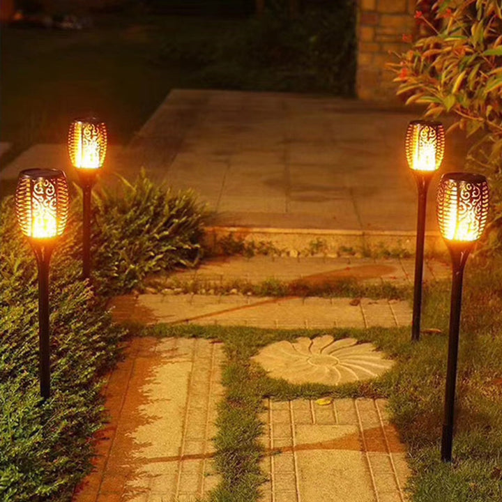 Solar Flame Effect Garden Torch Light Kalsten