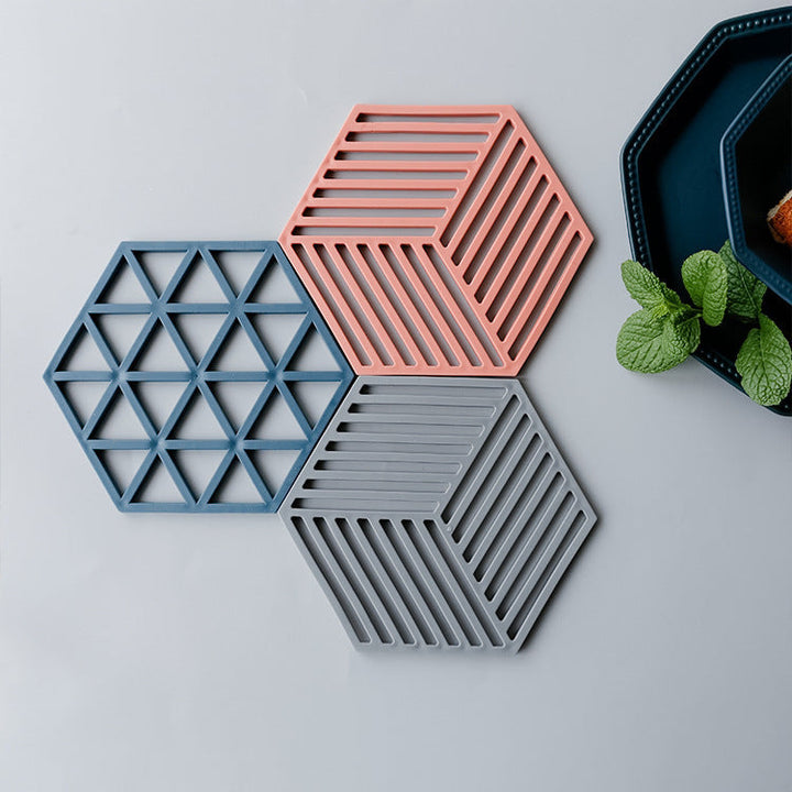 Unisex Silicone Coaster with Modern Geometric Design Kalsten