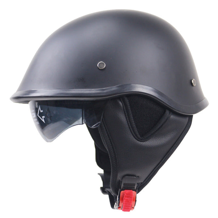 Classic Half-Shell Motorcycle Helmet with Visor Kalsten
