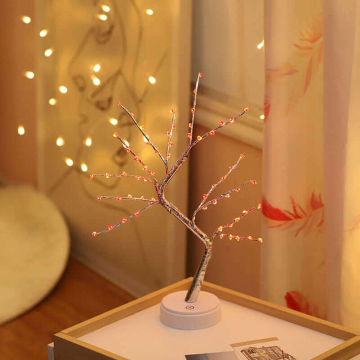 LED USB Fire Tree Light Copper Wire Table Lamps Night Light | Kalsten