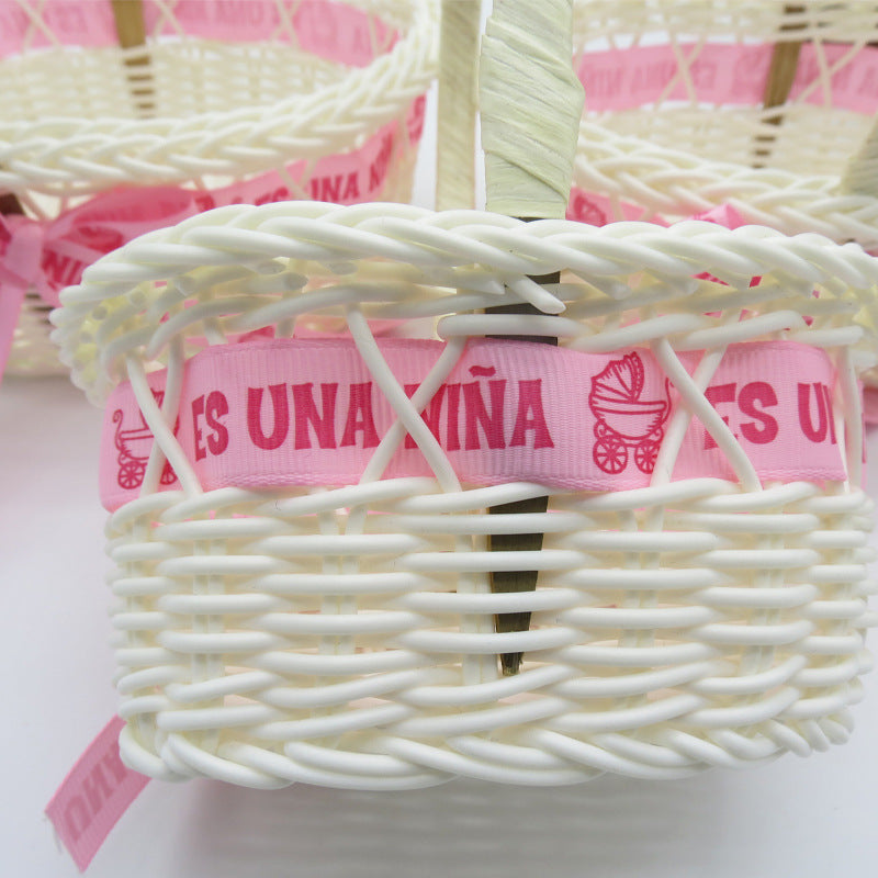 Women Elegant Basket with Woven Design Kalsten