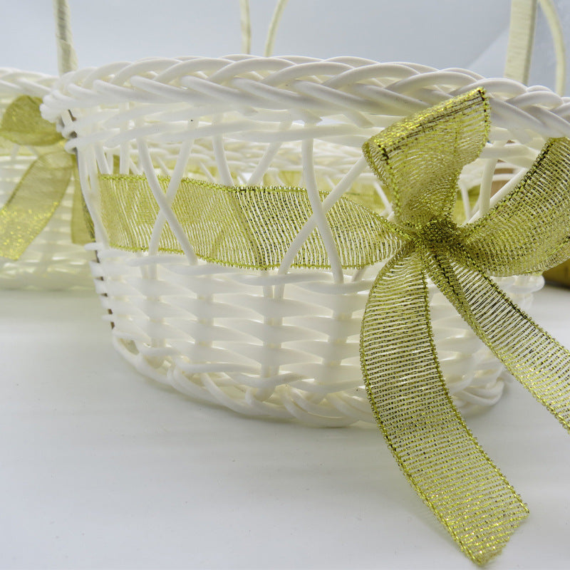 Women Elegant Basket with Woven Design Kalsten