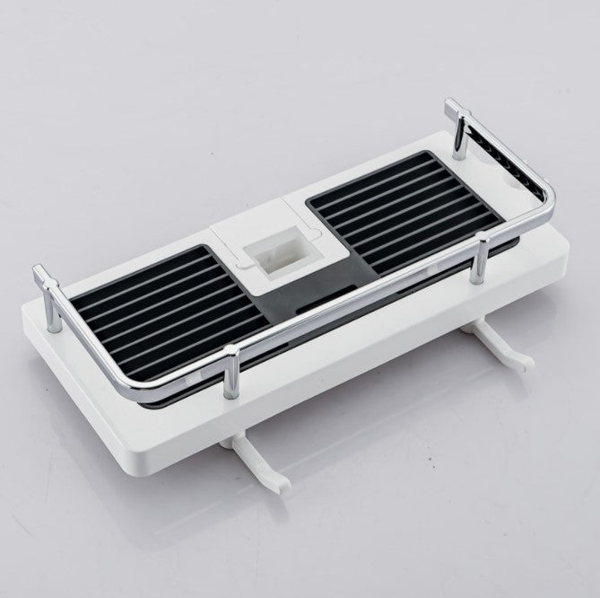 Bathroom Shelf Caddy for Shower Rail, No Drilling Pole Shower Storage Rack Holder | Kalsten
