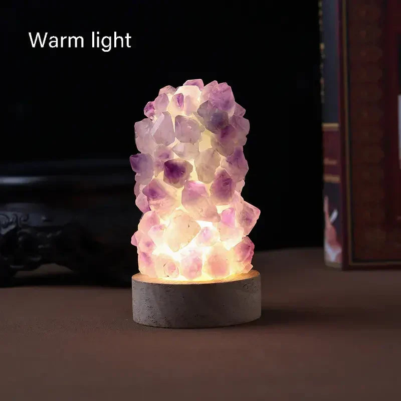 Crystal Lamp - Amethyst - Healing Energy - Gentle Light | Kalsten