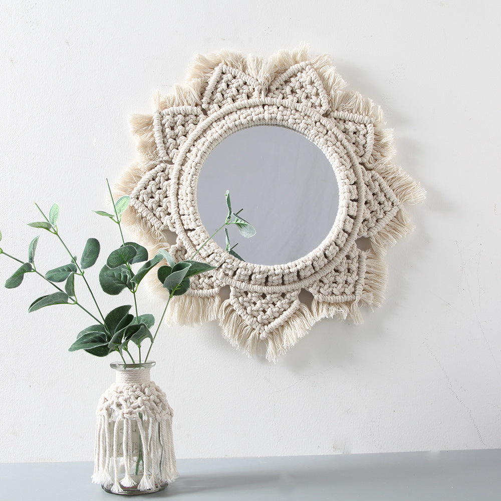 Macrame Decorative Wall Mirror Acalora
