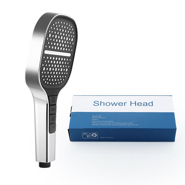 HydraLux 7-Settings Shower Head – Water-Saving & Anti-Scale – Square Chrome | Kalsten