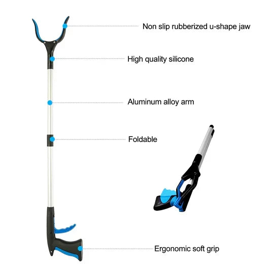 Kalsten | Heavy-Duty Grabber Stick Tool: Portable, Rotatable, Lightweight, and Ultimate Solution for Hard-to-Reach Places
