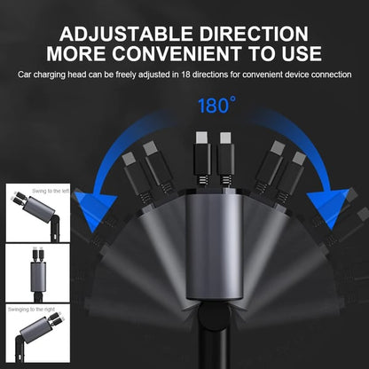 BowLift | Fast charging retractable car charger (compatible with all cars and all phones)