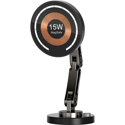 Magnetic wireless car charger and phone holder