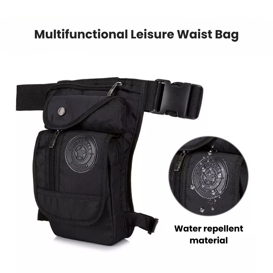 Skanto | Outdoor Leg Bag – Waterproof Motorcycle Thigh & Hip Pouch for Travel & Adventure