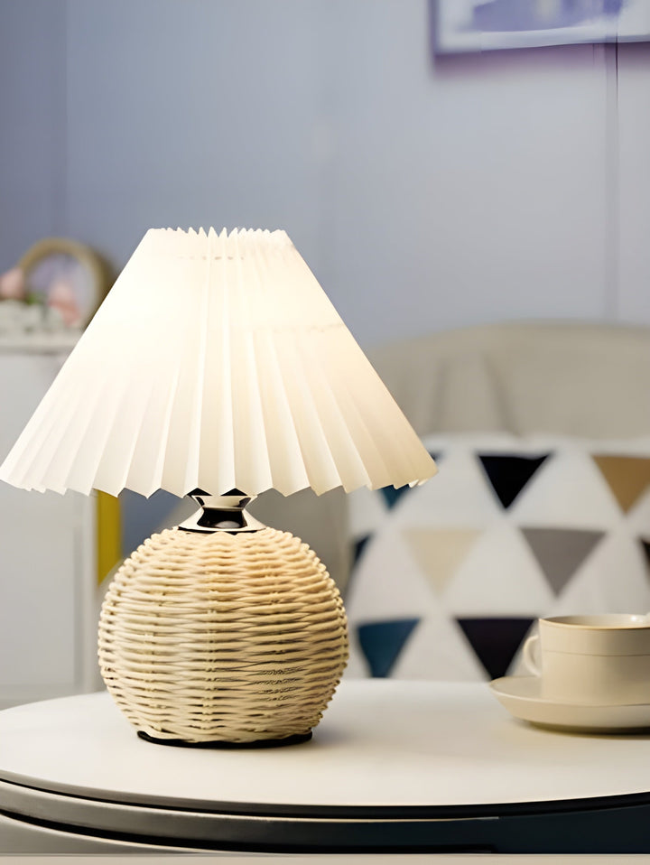 LumiPleat Lamp – Vintage Pleated Table Lamp | Kalsten