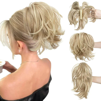 Brehn | Synthetic Claw Clip In Ponytail Hair Extensions DIY Hairpiece Hair Bun