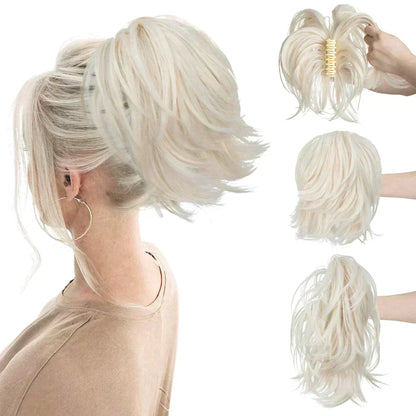 Brehn | Synthetic Claw Clip In Ponytail Hair Extensions DIY Hairpiece Hair Bun