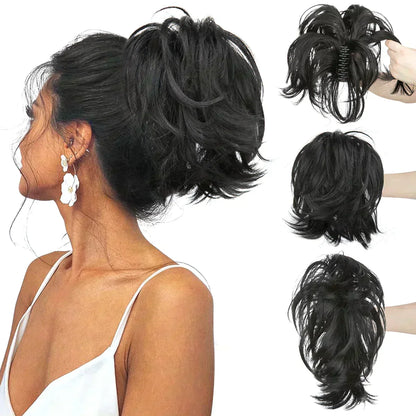 Brehn | Synthetic Claw Clip In Ponytail Hair Extensions DIY Hairpiece Hair Bun