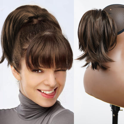 Brehn | Synthetic Claw Clip In Ponytail Hair Extensions DIY Hairpiece Hair Bun