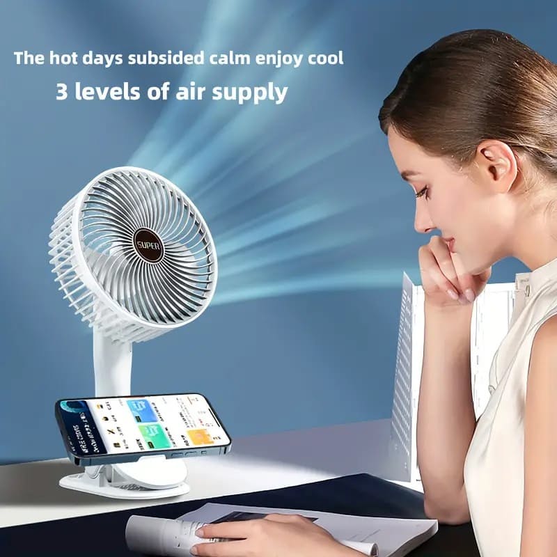 Portable  Rechargeable  Desk Fan | Kalsten