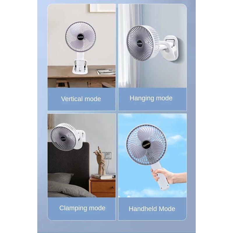 Portable  Rechargeable  Desk Fan | Kalsten