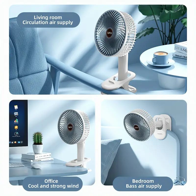 Portable  Rechargeable  Desk Fan | Kalsten