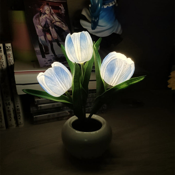 LED Tulip Nightstand Lamp Flower Table Lamp | Kalsten