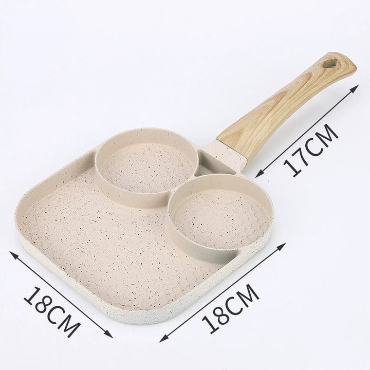 Kalsten | Four-hole egg pan, breakfast omelette household frying pan non-stick pan
