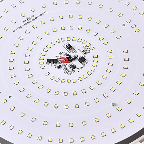Modern Round Solar LED Remote Control Outdoor Indoor Flush Mount Lighting | Kalsten