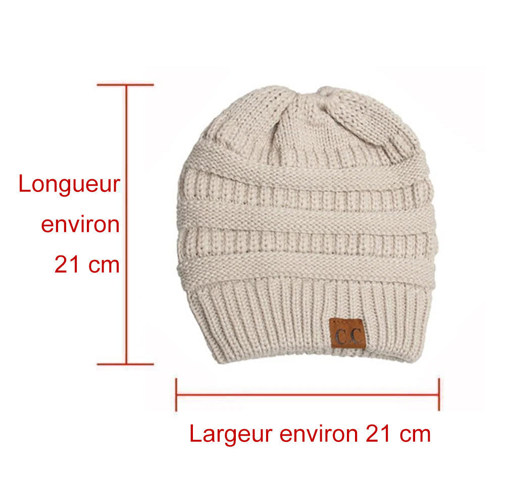 Knit Ponytail Beanie | Kalsten