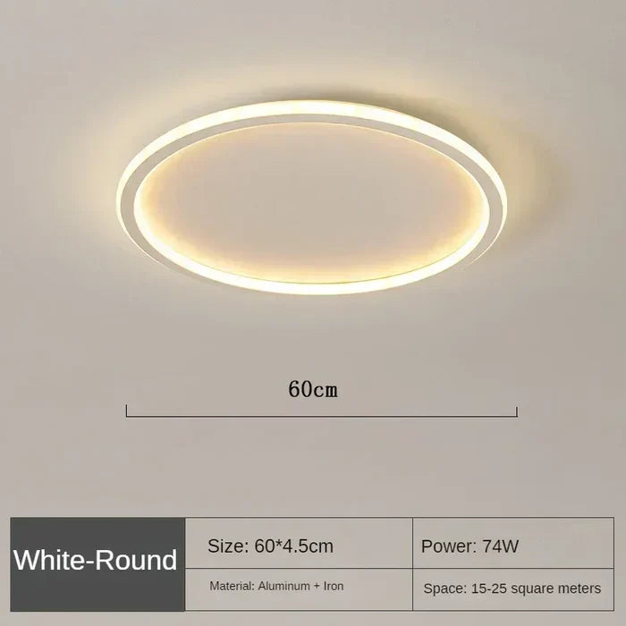 Scandinavian Round Ceiling Lamp - AuroraSphere | Kalsten