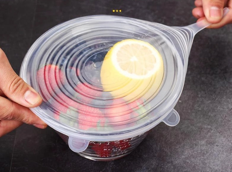 EcoLid - 6 Silicone Reusable Stretch Covers | Kalsten