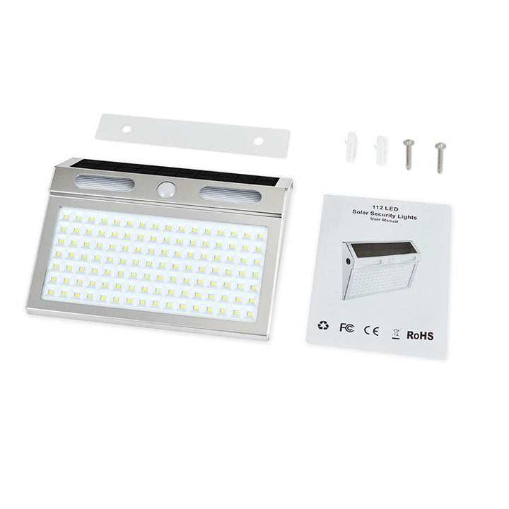 Solar Induction Stainless Steel Trapezoidal LED Outdoor Waterproof Wall Sconce Lamp | Kalsten