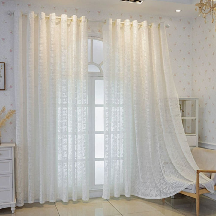 Imperial Maze Embroidered Curtains