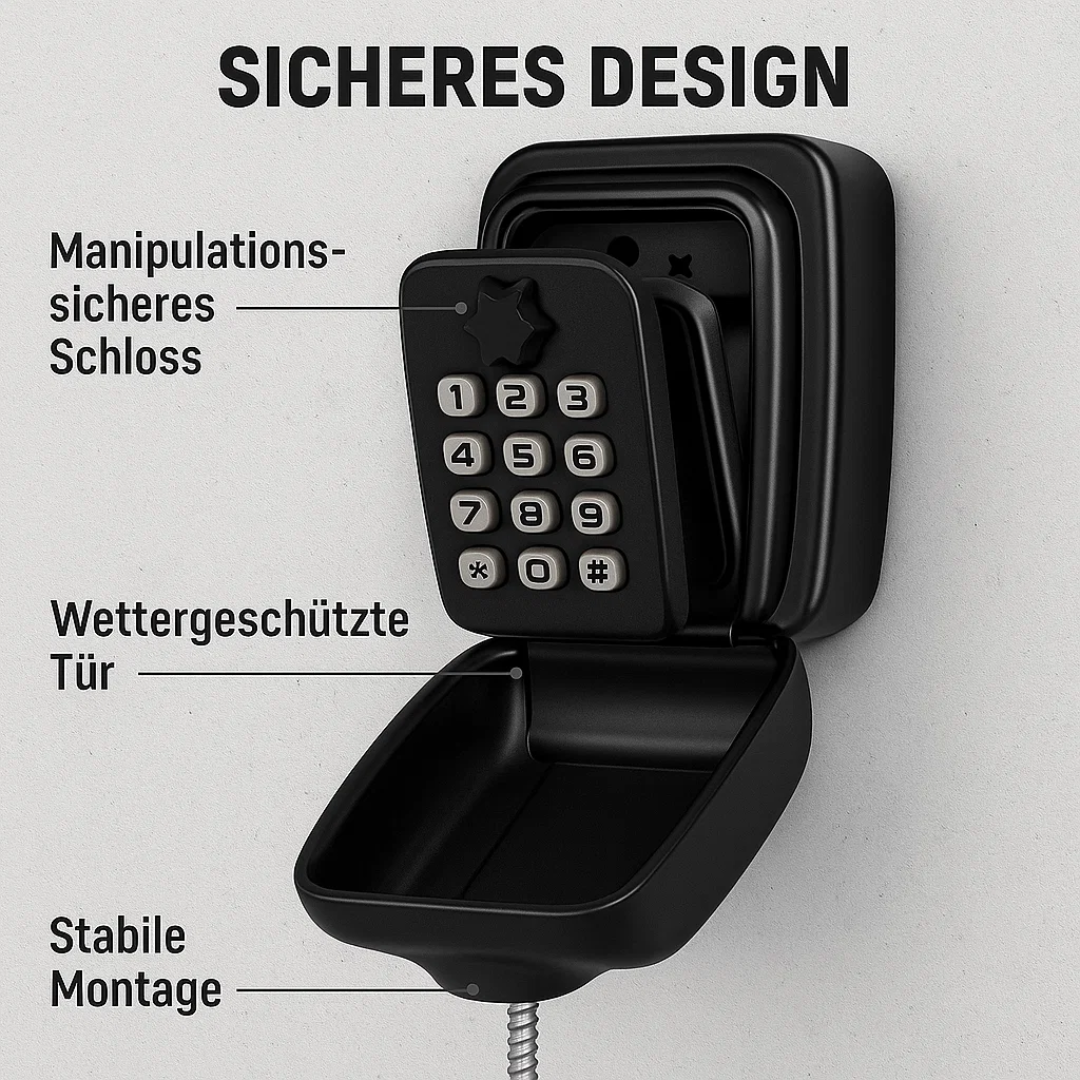 KeyGuard Outdoor Safe – Weather-Resistant Wall-Mounted Key Box | Kalsten