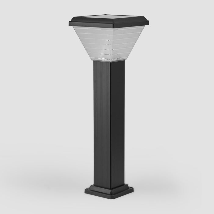 Modern Minimalist Square Cylinder Solar Waterproof ABS PC LED Outdoor Light For Garden | Kalsten