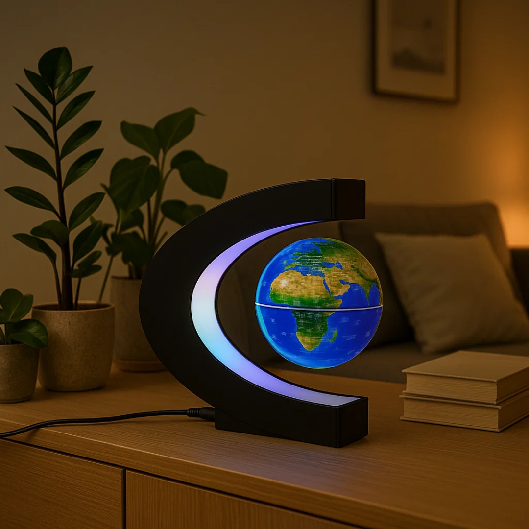 Kalsten | AstroGlobe LED World Globe – Floating Globe Lamp with Magnetic Suspension